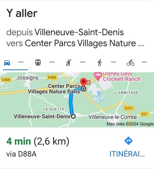 Charmant Appartement 2 Pieces Proche Disneyland Villeneuve-Saint-Denis Exterior foto
